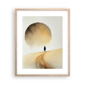 Poster in cornice rovere chiaro - Ed è nostalgia - 40x50 cm