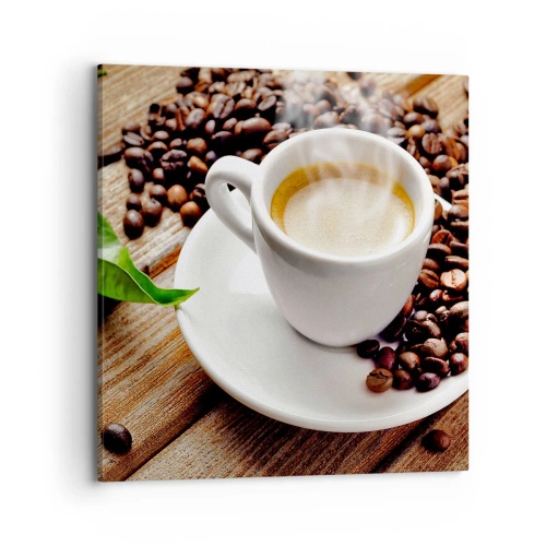 Quadro su tela - Stampe su Tela - Il caffè è pronto - 70x70 cm