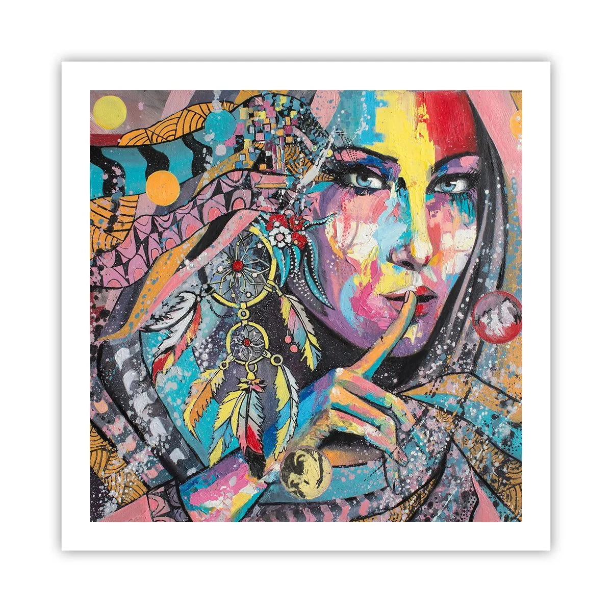 Poster - Taci, finché capirai - 60x60 cm