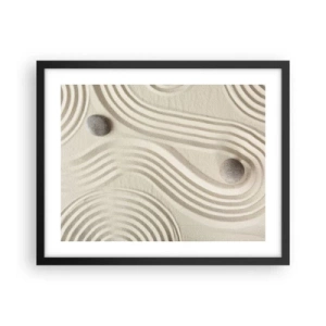 Poster in cornice nera - Il tocco del calore - 50x40 cm