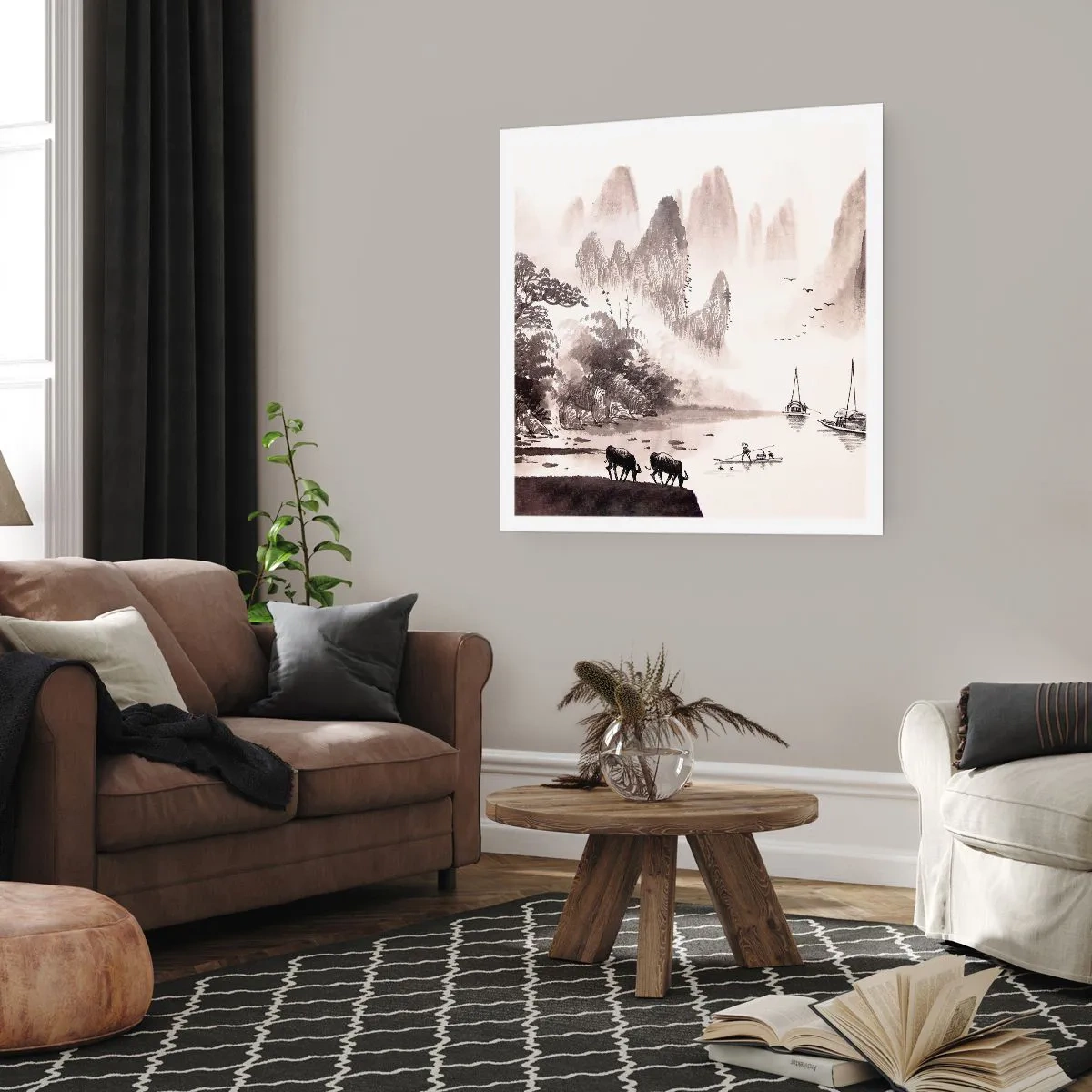 Poster - L'esotica quotidianità dell'Oriente - 50x50 cm