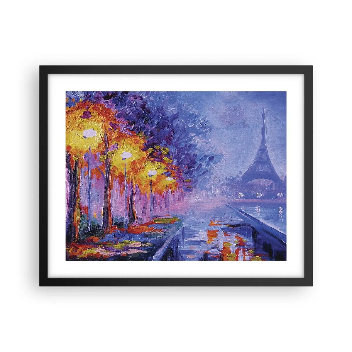 Poster in cornice nera - Passeggiata da sogno - 50x40 cm