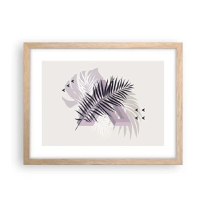 Poster in cornice rovere chiaro - L'ombra dell'ombra - 40x30 cm