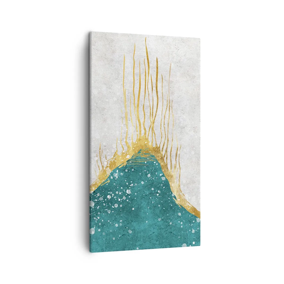 Quadro su tela - Stampe su Tela - Flusso dorato - 45x80 cm