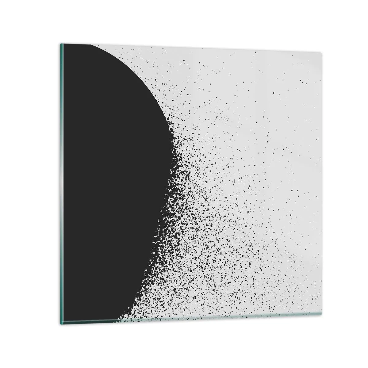 Quadro su vetro - Il movimento delle particelle - 30x30 cm