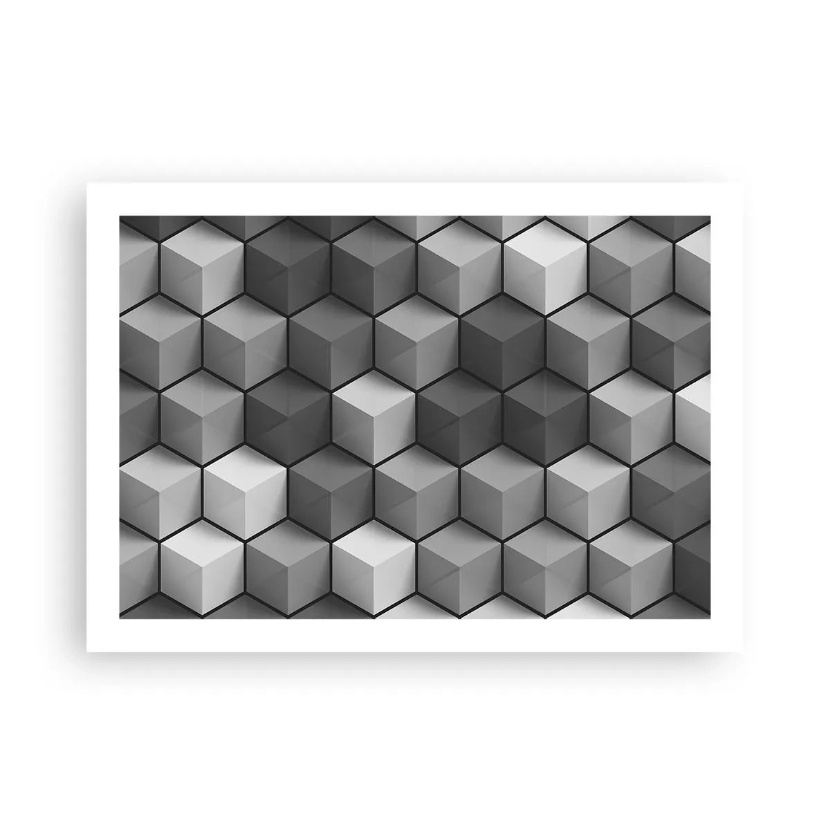 Poster - Puzzle cubista - 70x50 cm