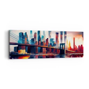 Quadro su tela - Stampe su Tela - Una New York spettacolare - 90x30 cm