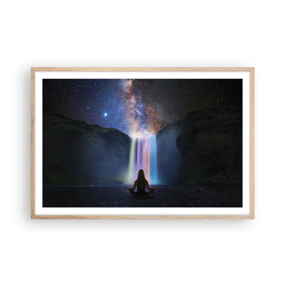 Poster in cornice rovere chiaro - Armonia assoluta - 91x61 cm