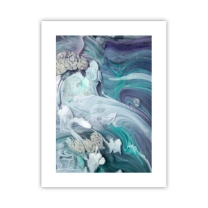 Poster - Correnti di blu - 30x40 cm