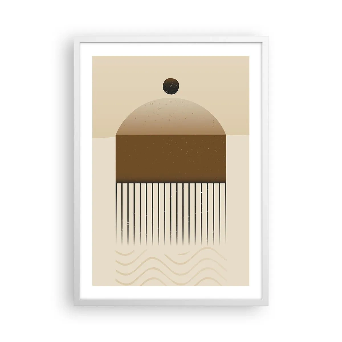 Poster in cornice bianca - Diversi stati - 50x70 cm