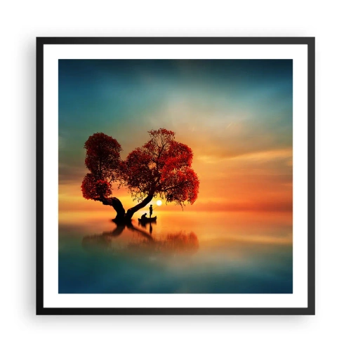 Poster in cornice nera - Gli esiliati e il silenzio fuori dal mondo - 60x60 cm