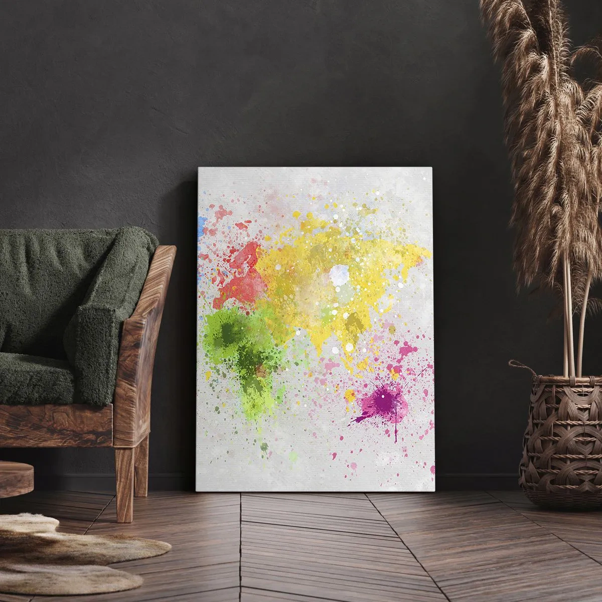 Quadro su tela - Stampe su Tela - Tutti i colori del mondo - 55x100 cm