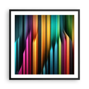 Poster in cornice nera - Organi di luce - 60x60 cm