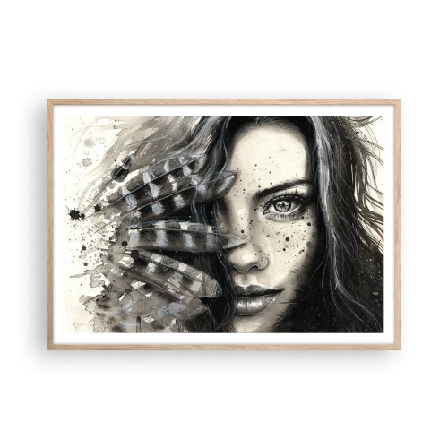 Poster in cornice rovere chiaro - Bellezza selvaggia - 100x70 cm