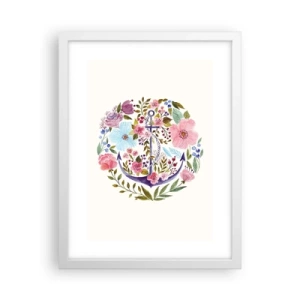 Poster in cornice bianca - Il bel sogno del marinaio - 30x40 cm