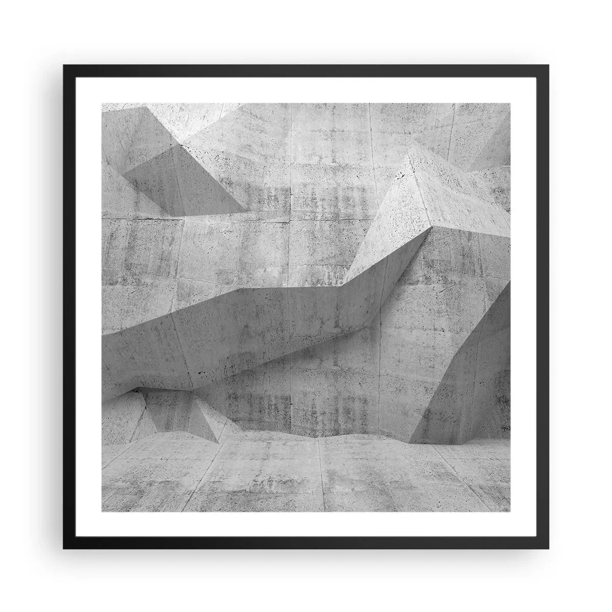 Poster in cornice nera - Una vera sfida - 60x60 cm