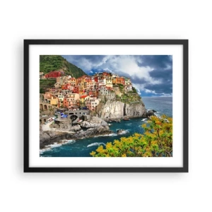 Poster in cornice nera - Aggrappate alla roccia - 50x40 cm