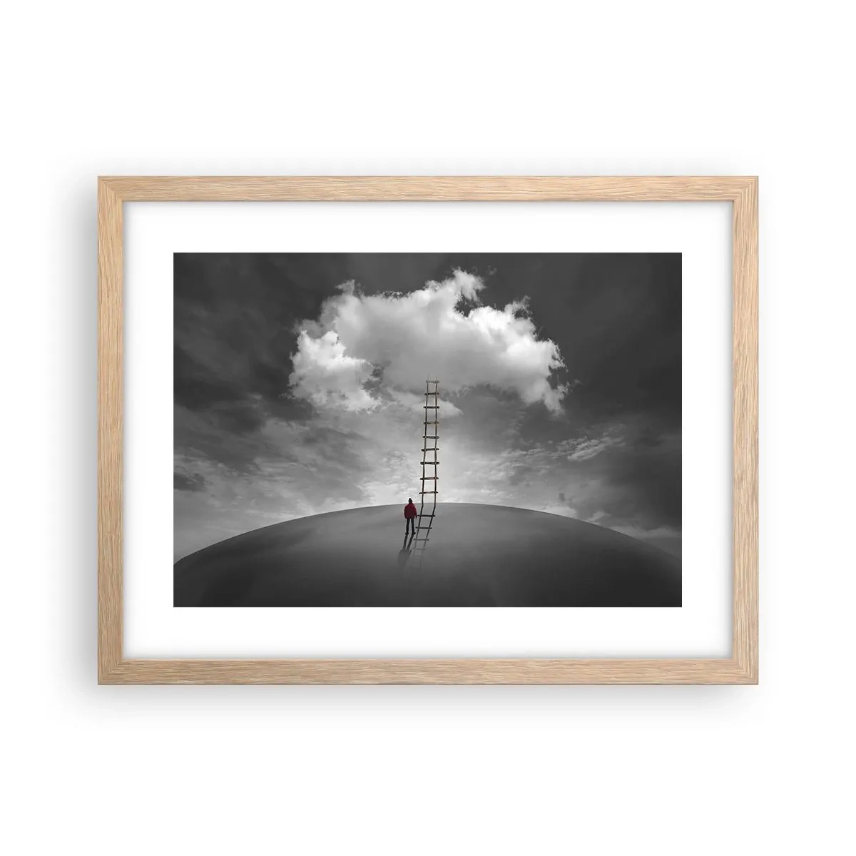 Poster in cornice rovere chiaro - Tutto è possibile - 40x30 cm