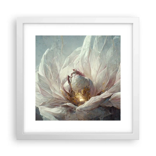 Poster in cornice bianca - Fiorisce ogni cento anni - 30x30 cm