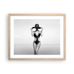 Poster in cornice rovere chiaro - Il mio nome è Eleganza - 50x40 cm