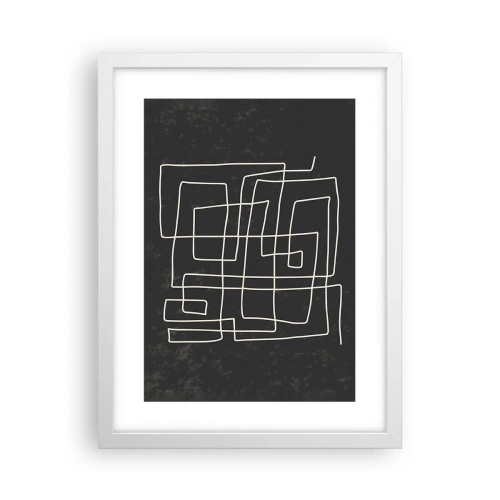 Poster in cornice bianca - Non è così semplice - 30x40 cm
