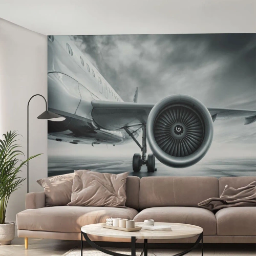 Fotomurali Premium Canvas - C'è la forza! - Aereo, Viaggio, Attività commerciale - 250x175 cm