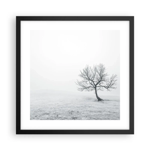 Poster in cornice nera - Contro il nulla - 40x40 cm