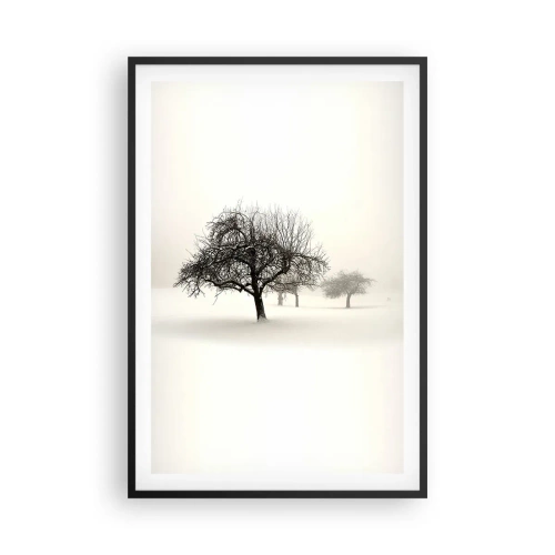 Poster in cornice nera - Sogno invernale - 61x91 cm