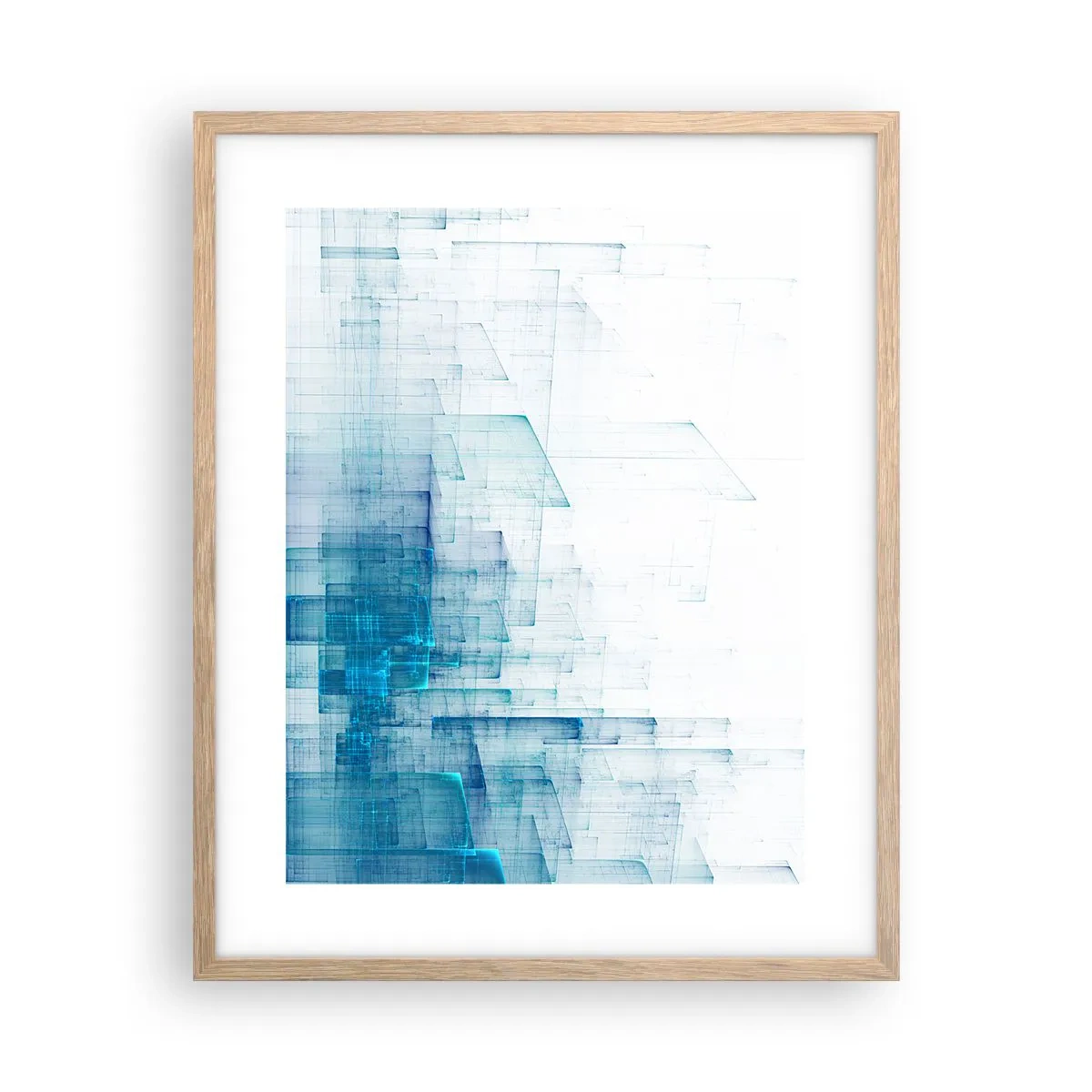 Poster in cornice rovere chiaro - E lo spazio fu - 40x50 cm