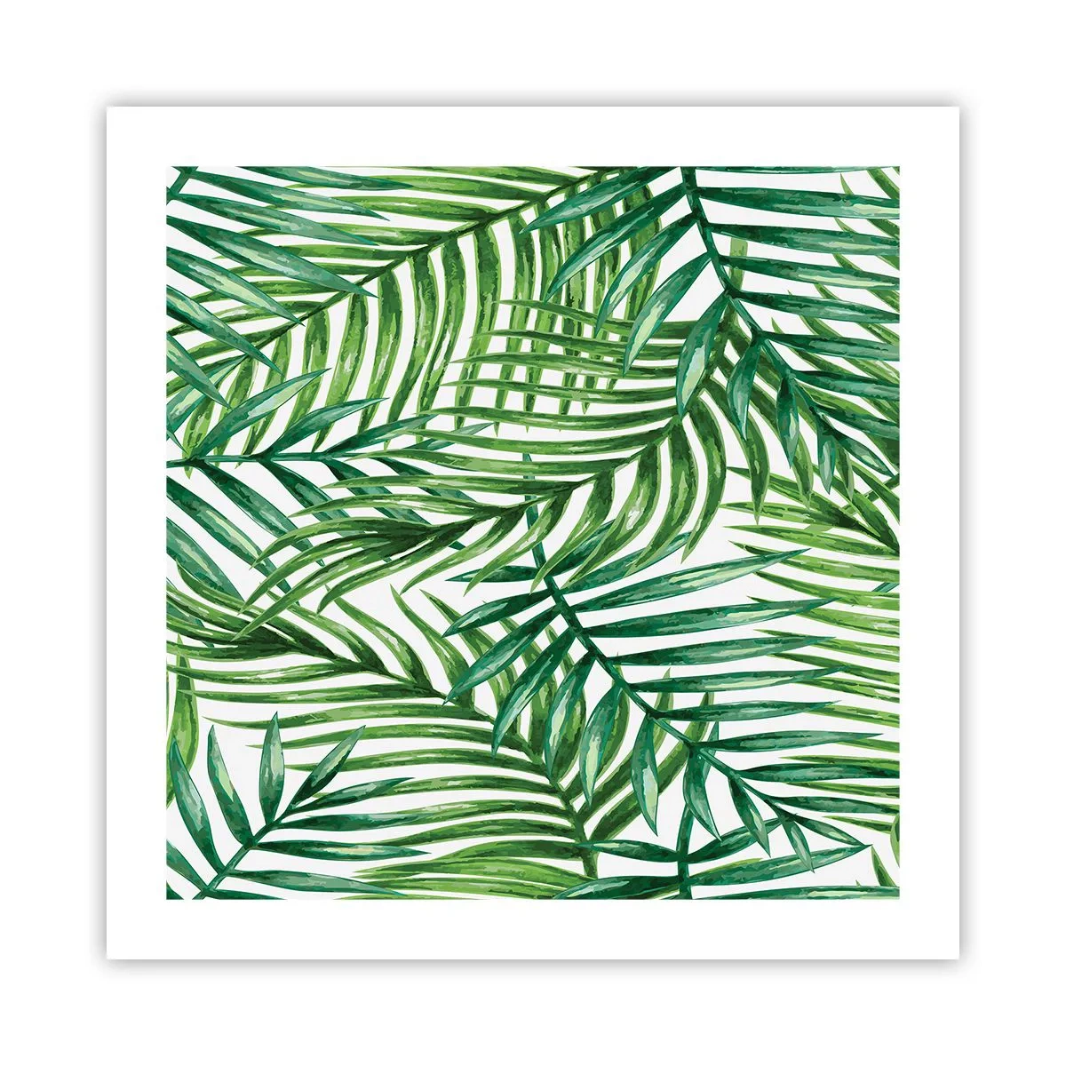 Poster - Sotto un baldacchino verde - 50x50 cm