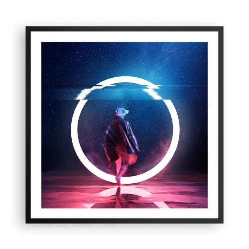 Poster in cornice nera - Tra due mondi - 60x60 cm