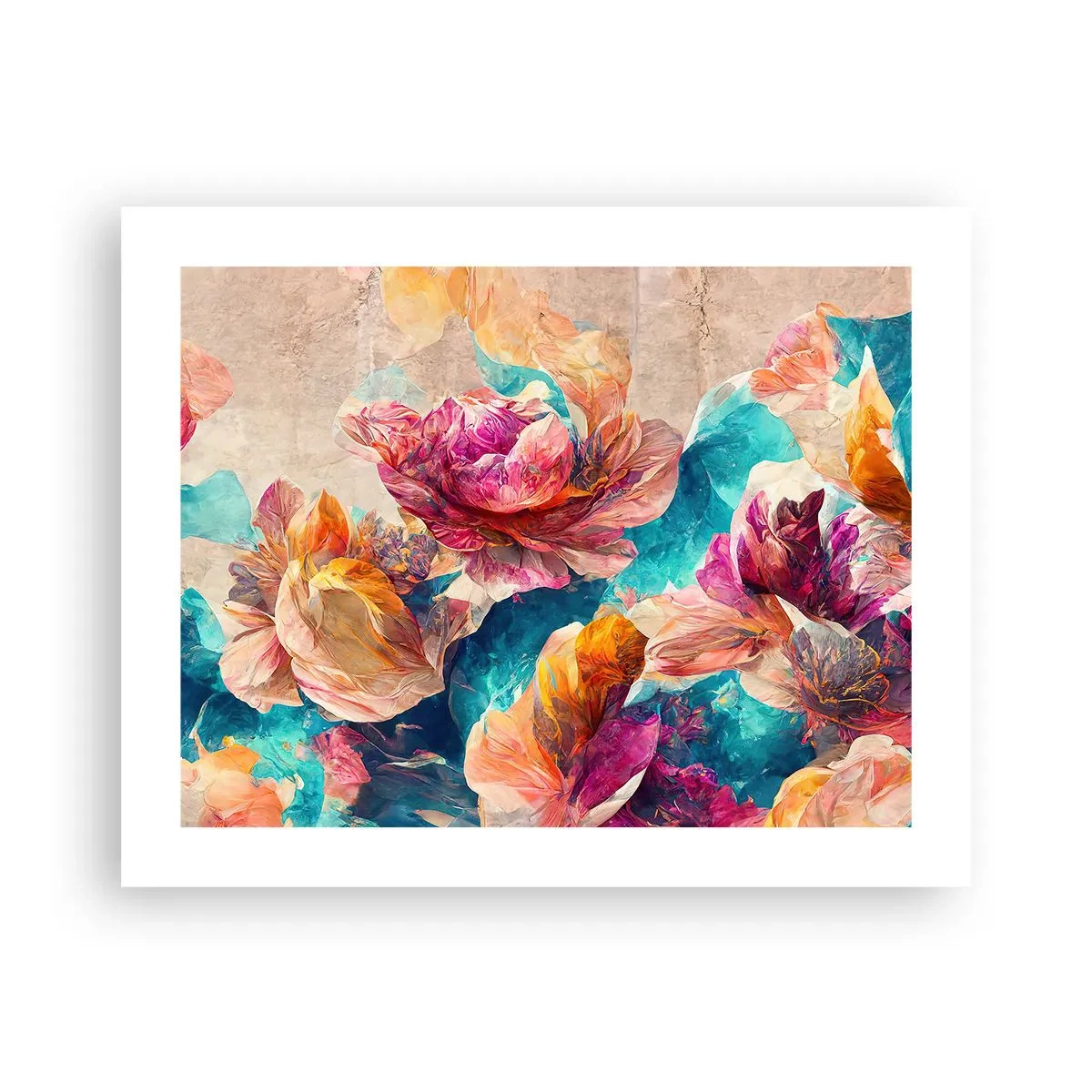 Poster - Lo splendore colorato del bouquet - 50x40 cm