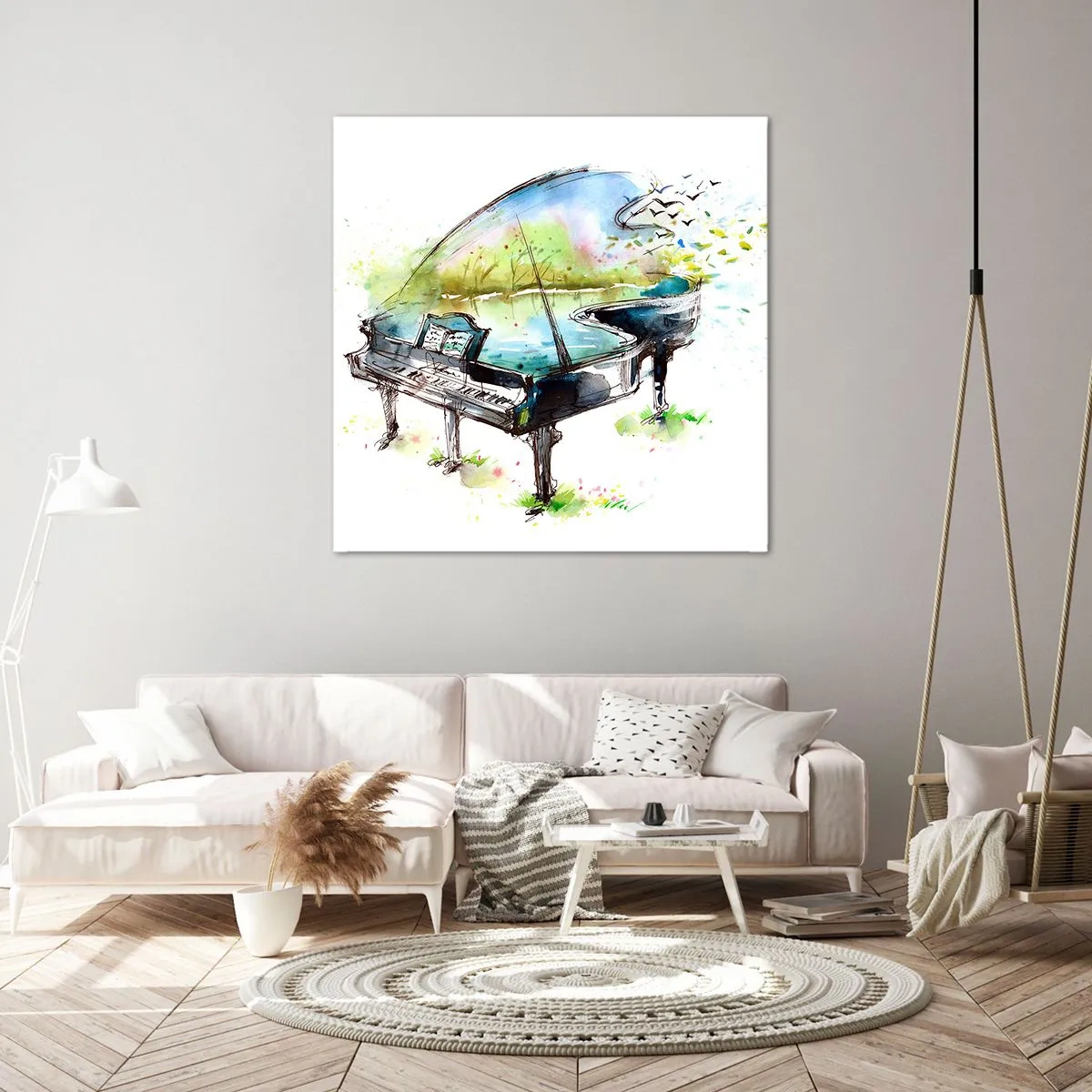 Quadro su tela - Stampe su Tela - Incantato nella musica - 50x50 cm