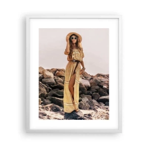 Poster in cornice bianca - La magia delle pietre - 40x50 cm