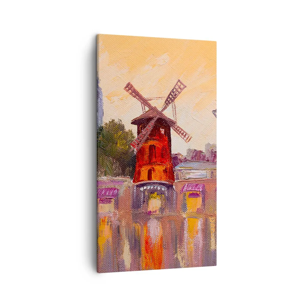 Quadro su tela - Stampe su Tela - Le icone di Parigi: il Moulin Rouge - 45x80 cm