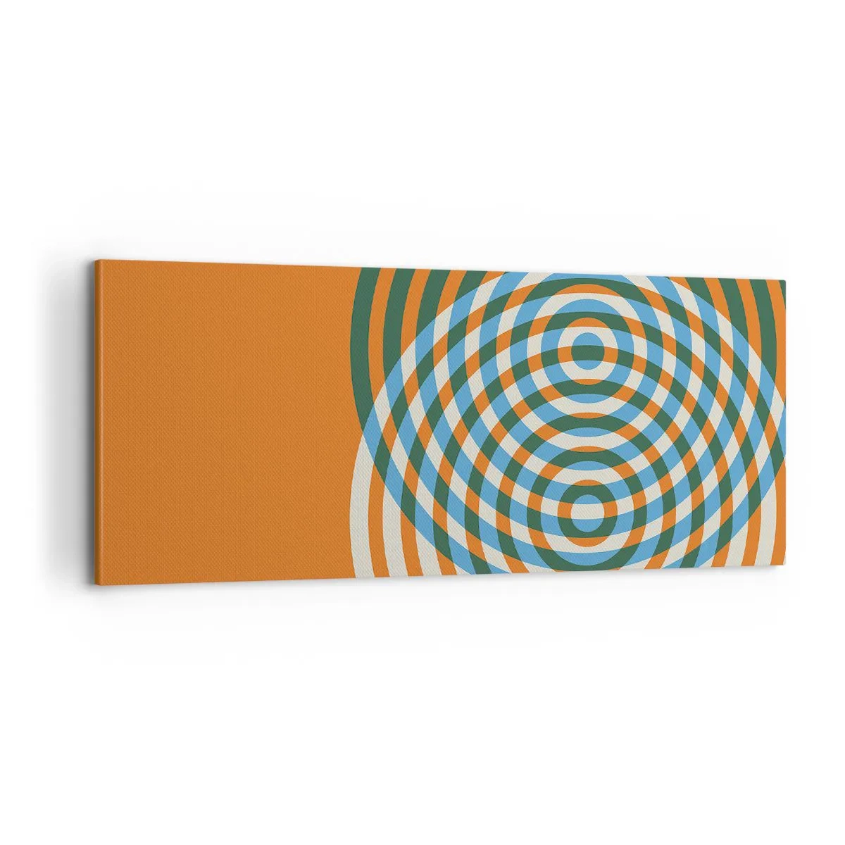 Quadro su tela - Stampe su Tela - Composizione astratta a cerchi - 100x40 cm