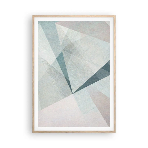 Poster in cornice rovere chiaro - Con calma ma dinamicamente - 70x100 cm