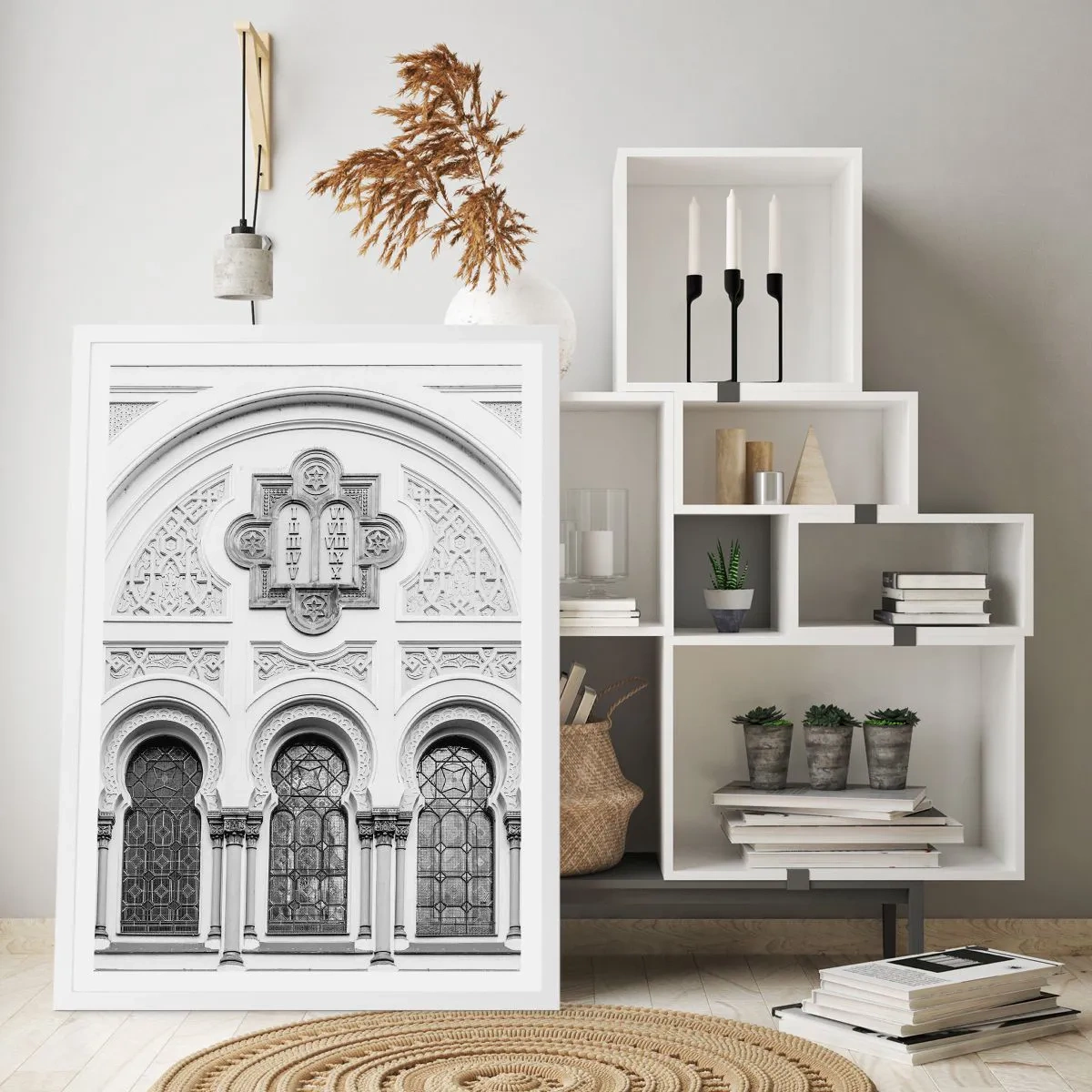 Poster in cornice bianca - Al confine delle culture - 30x40 cm