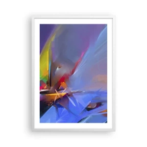 Poster in cornice bianca - Eliche come un uccello - 50x70 cm