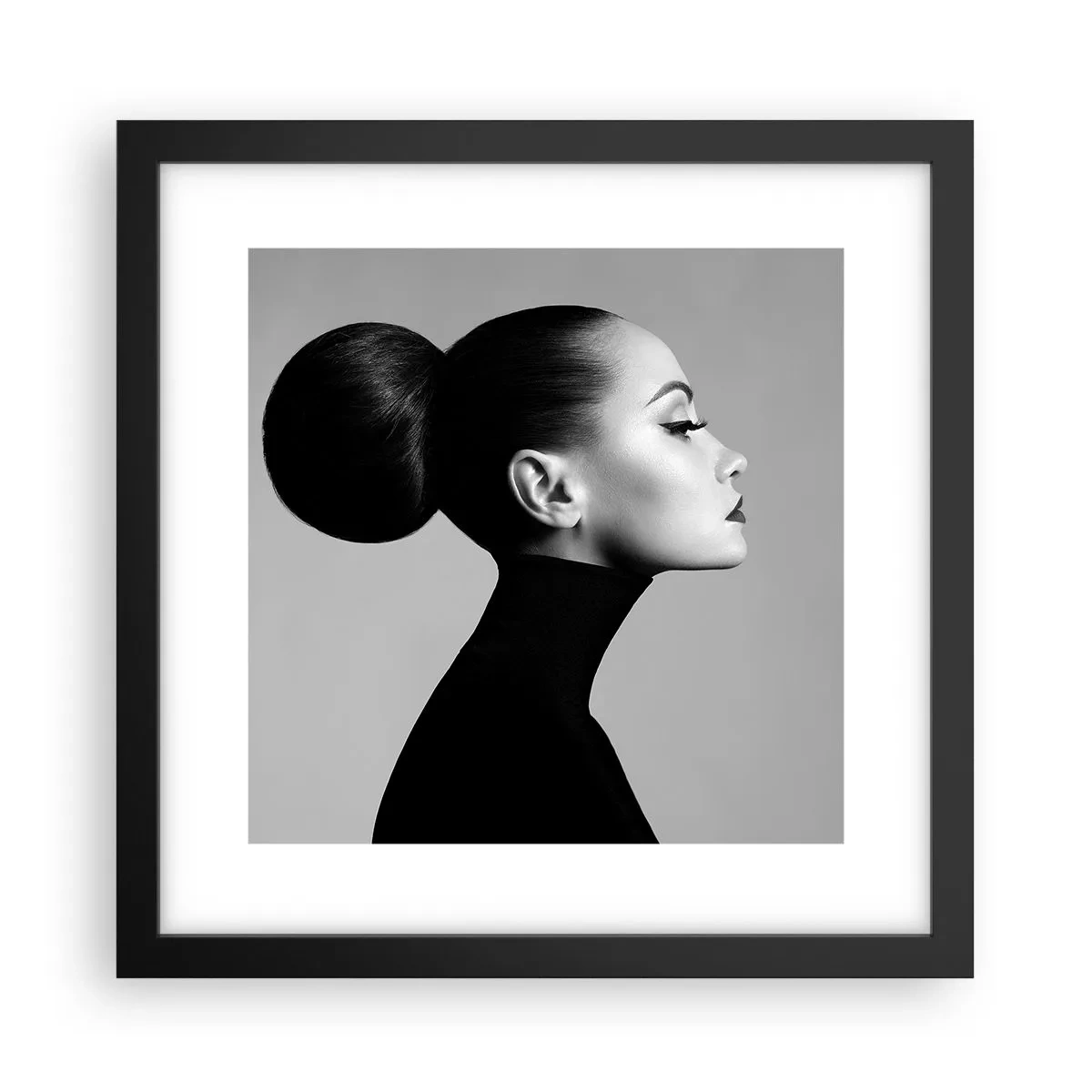 Poster in cornice nera - La Nefertiti di oggi - 30x30 cm