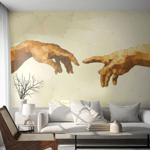 Fotomurali Premium Sand - Geometria divina - Arte Moderna, Mani, Pezzo - 350x256 cm