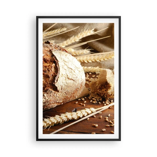 Poster in cornice nera - Appetitoso, profumato, croccante - 61x91 cm