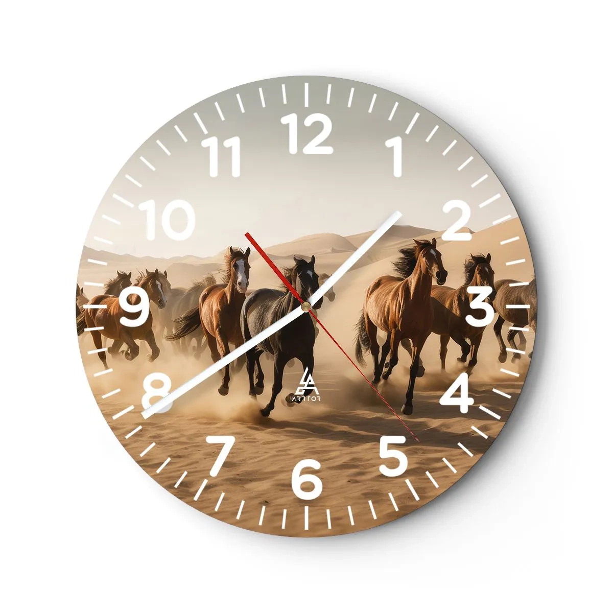 Orologio da parete - Orologio in Vetro - Liberi come il vento - 30x30 cm