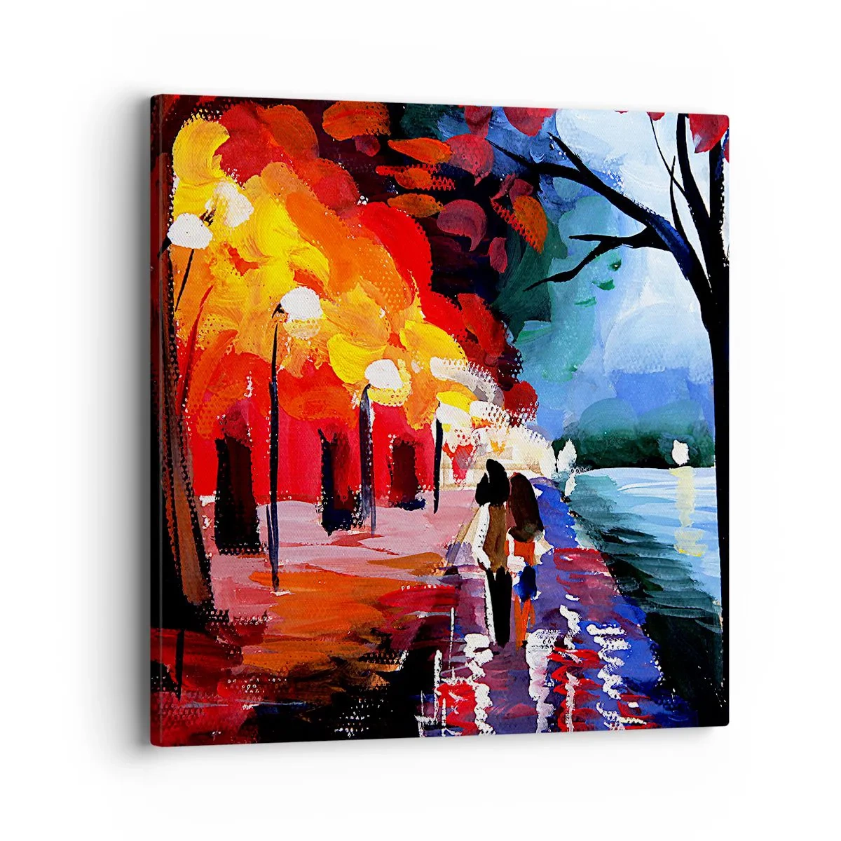 Quadro su tela - Stampe su Tela - Autunno infuocato nel parco - 40x40 cm