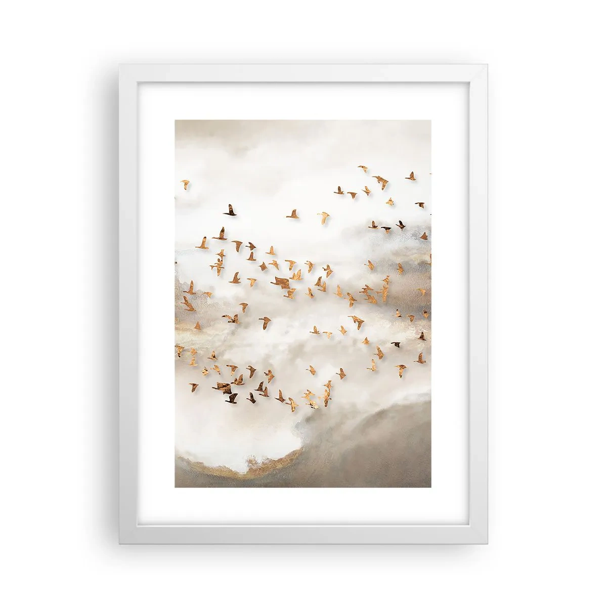 Poster in cornice bianca - È giunto il momento... - 30x40 cm