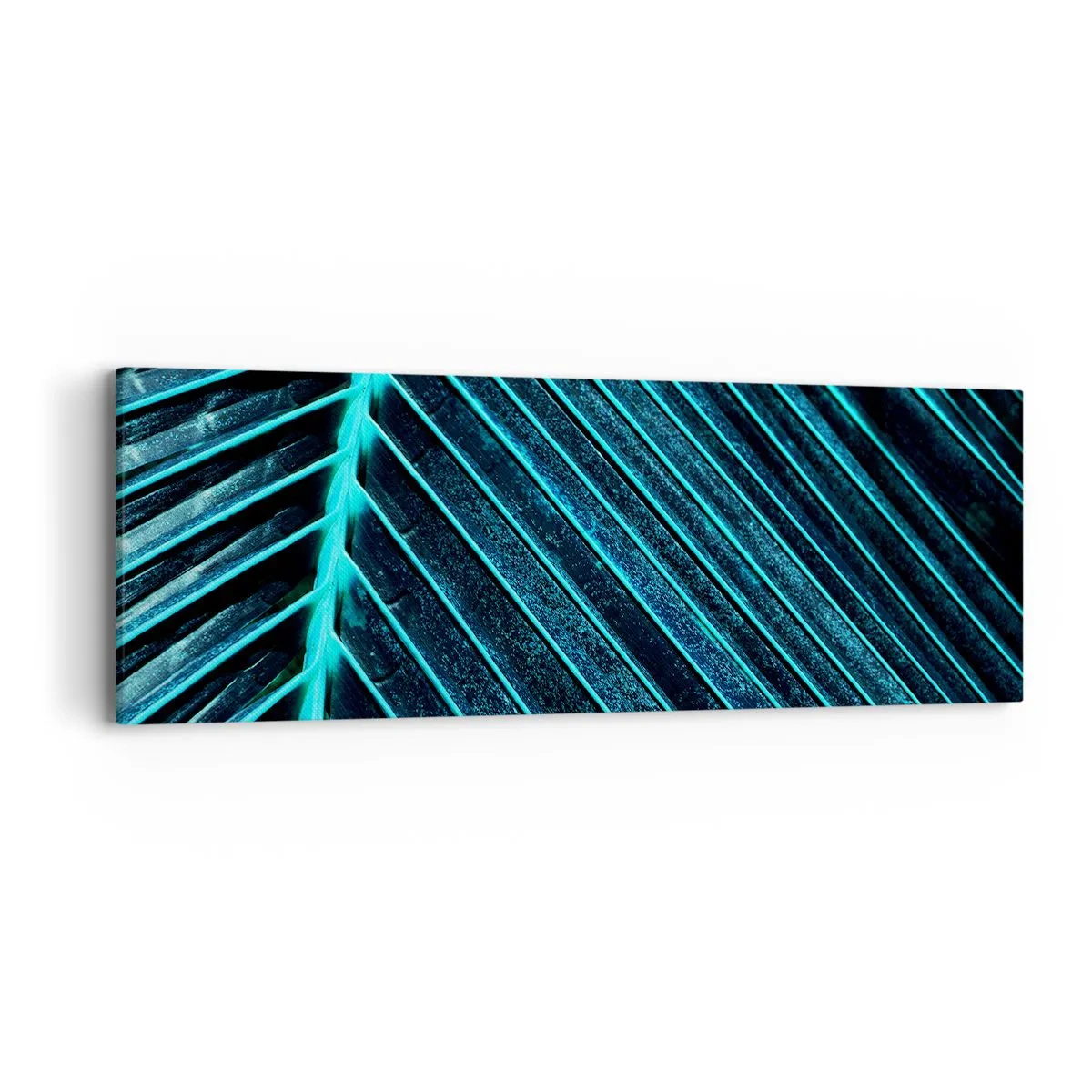 Quadro su tela - Stampe su Tela - La struttura del verde - 90x30 cm