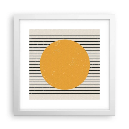 Poster in cornice bianca - La forza della semplicità - 30x30 cm