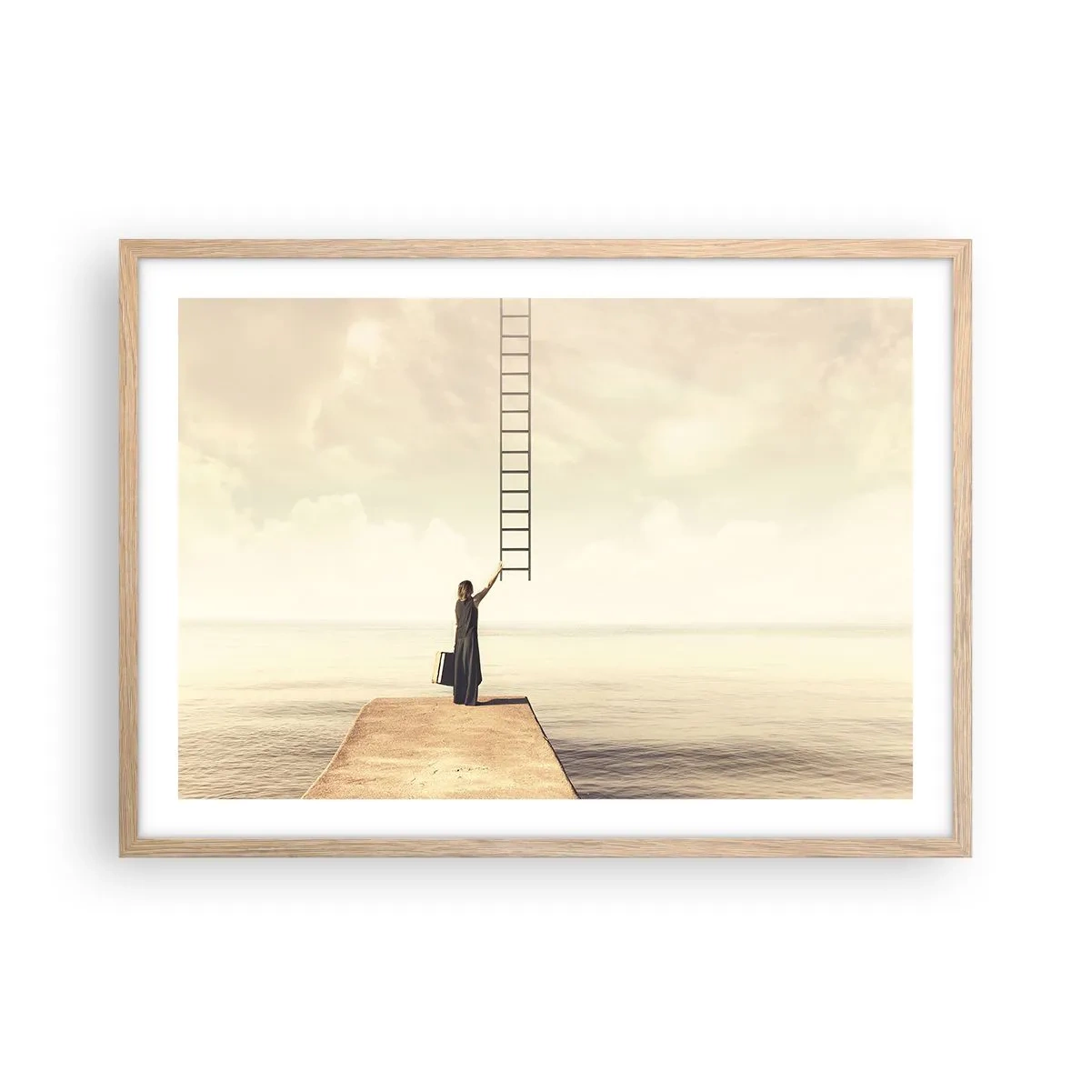 Poster in cornice rovere chiaro - Viaggio magico - 70x50 cm