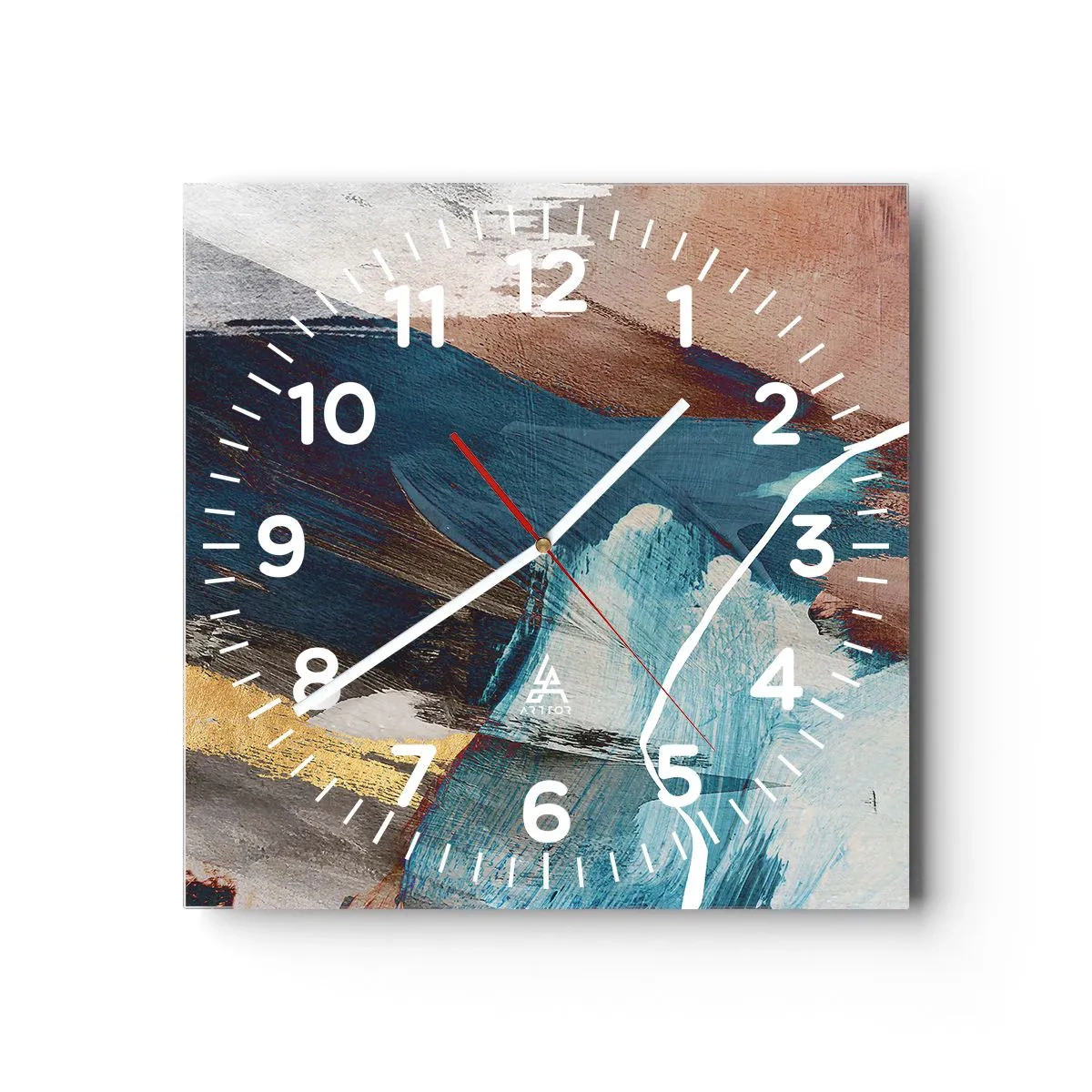 Orologio da parete - Orologio in Vetro - Con forza ed energia - 30x30 cm