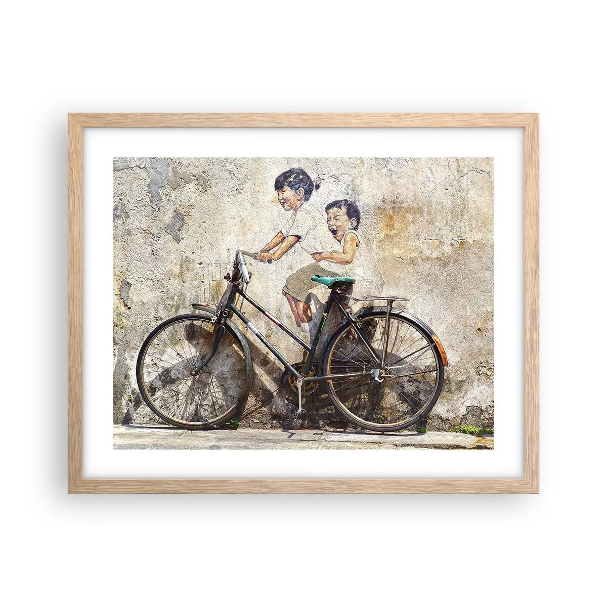 Poster in cornice rovere chiaro - Vero o falso? - 50x40 cm